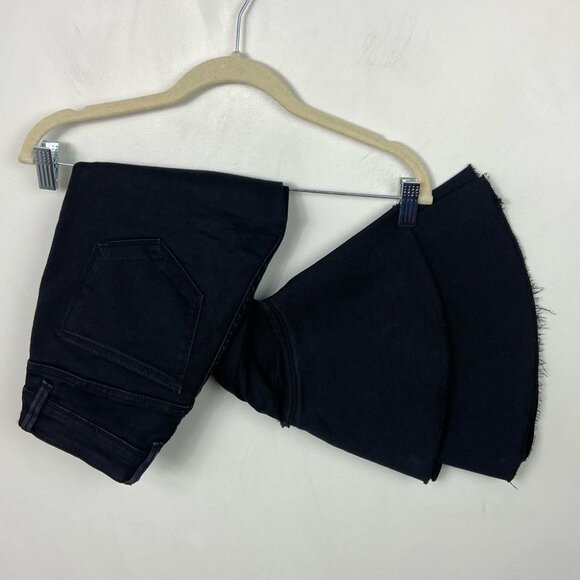 URBAN Outfitters‎ Ruffle Flare Jeans High Rise Black Size 24 Bell Bottom Denim - Picture 13 of 14